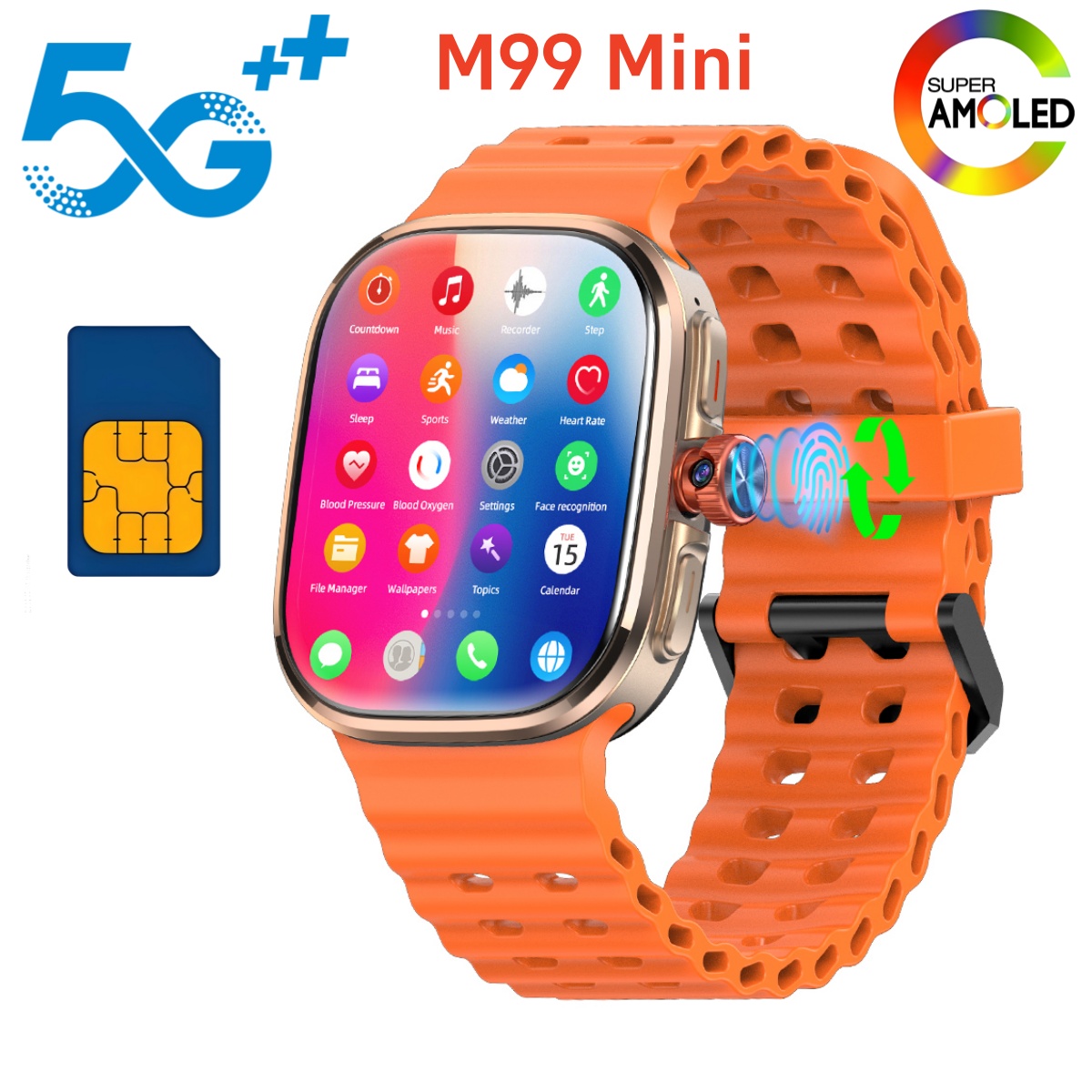 M99 Mini Smartwatch 5G Android - đánh giá và giá Smartwatch Faces
