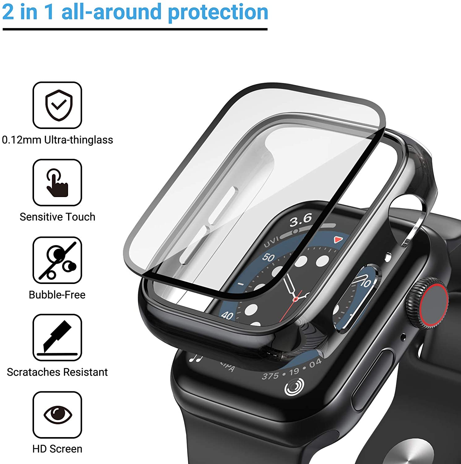 Kính Dành Cho Đồng Hồ Apple Ốp - đánh giá và giá Apple Smartwatch Accessories