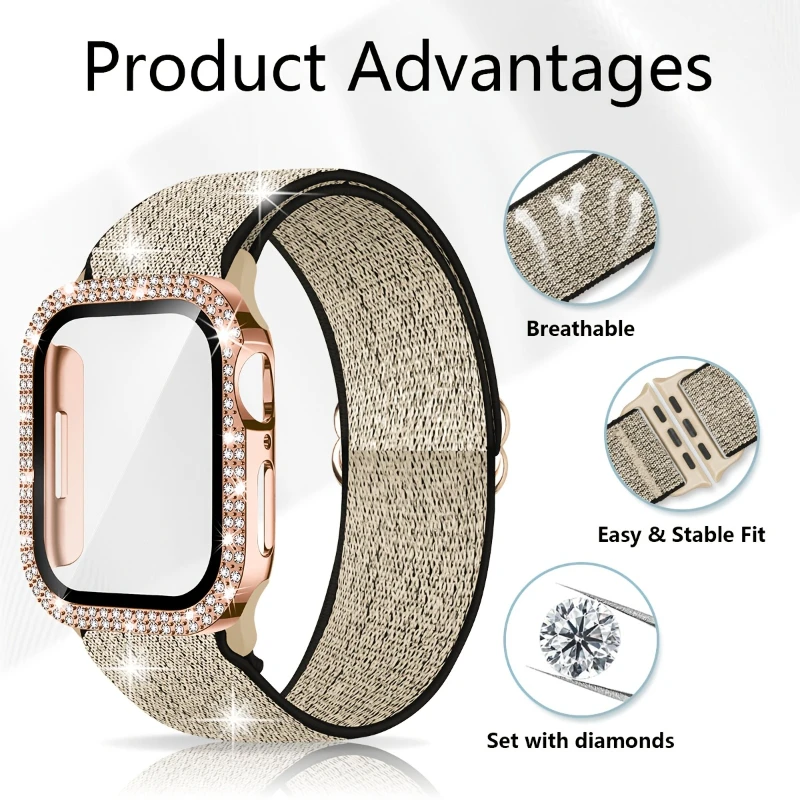 Band+Case for Apple Watch 45mm - đánh giá và giá Smartwatch Watch Accessories For Women