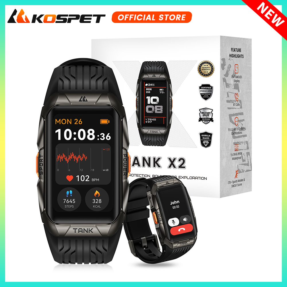 KOSPET TANK X2 Smart Watch For - đánh giá và giá Smartwatch Faces