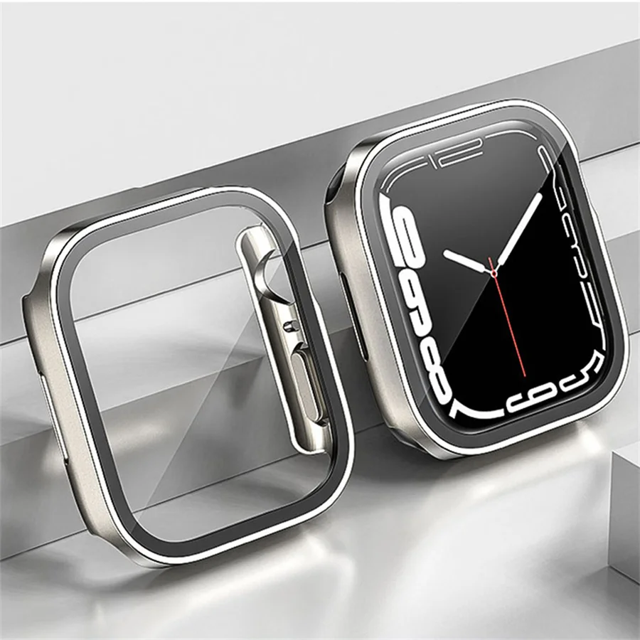 Glass+cover For Apple Watch ca - đánh giá và giá Smartwatch Watch Accessories For Women