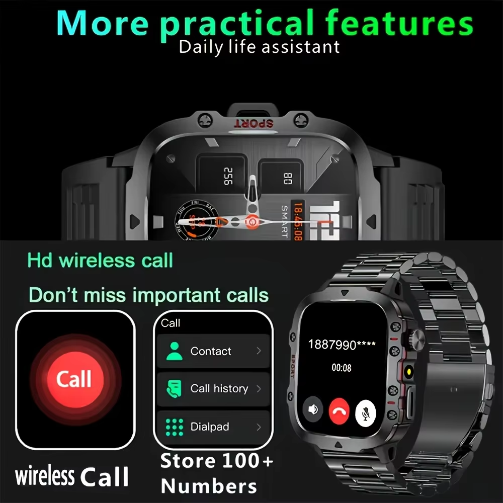 Men Smart Watch,4.6cm HD Scree - đánh giá và giá Smartwatch Faces