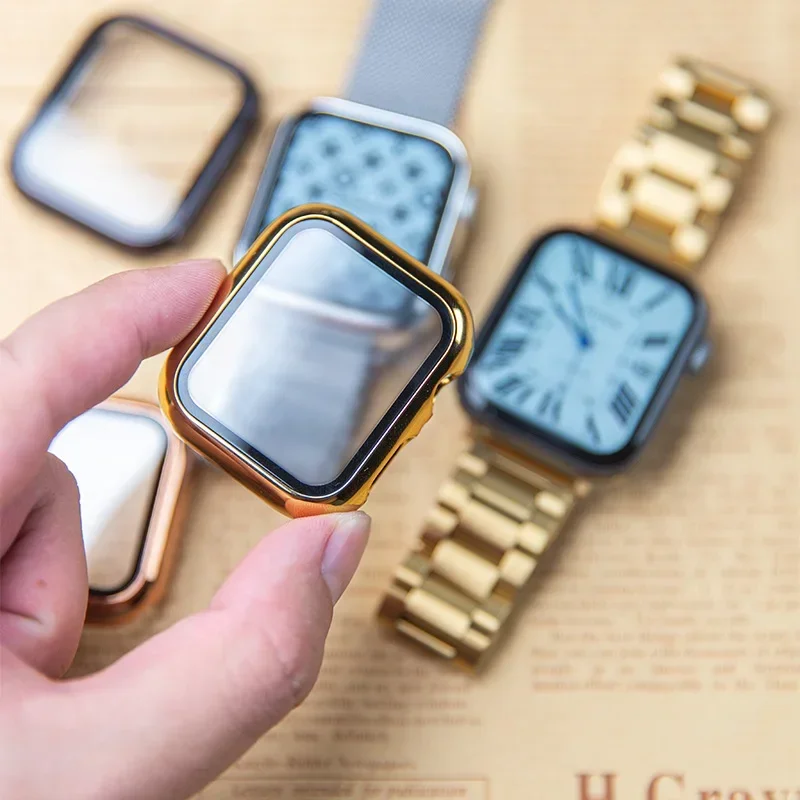 Glass+case For Apple Watch ban - đánh giá và giá Smartwatch Watch Accessories For Women